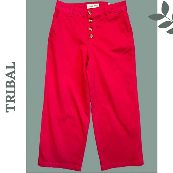 Tribal Wide Leg Jeans
Button Front Raspberry
53650-2020W-2089 Audrey
Mid Rise - Picture 3 of 5